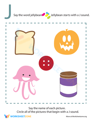 Letter Sounds 'J' Worksheet