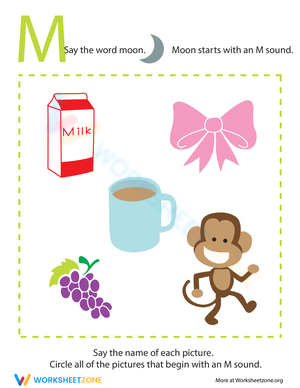 Letter Sounds: M for Pre-K