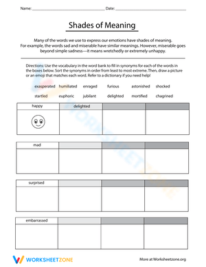 Exploring Shades of Meaning