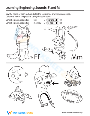 Beginning Sounds: F and M