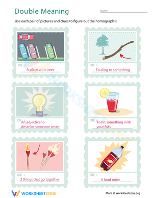 Understanding Homographs Worksheet