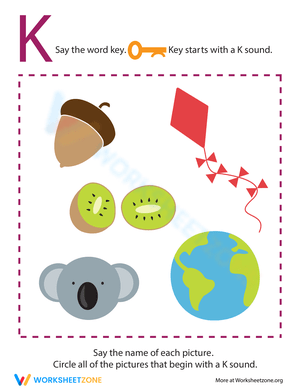 Letter Sounds: K for Pre-K
