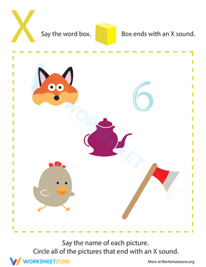 Letter Sounds: X for Pre-K