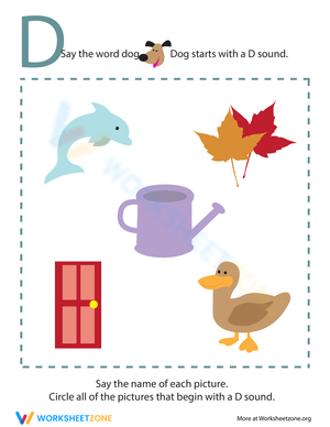 Letter Sounds: D for Pre-K