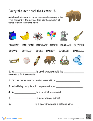 Words That Begin with "B"