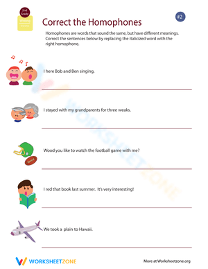 Grip Grammar: Practice Homophones