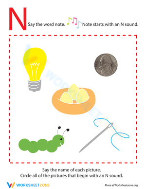 Letter Sounds: N for Pre-K
