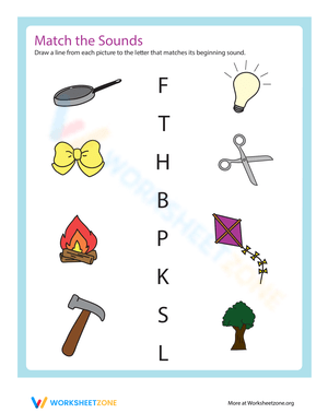 Match Beginning Sounds Activity
