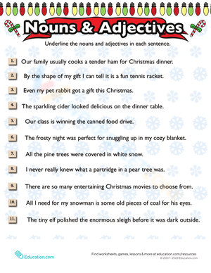 Christmas Grammar Activities