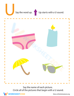 U Letter Sounds for Pre-K
