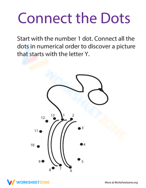 Connect the Letter Y Practice