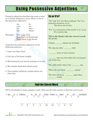 Mastering Possessive Adjectives