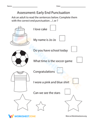 Early End Punctuation Assessment