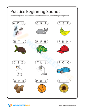 Practice Beginning Sounds