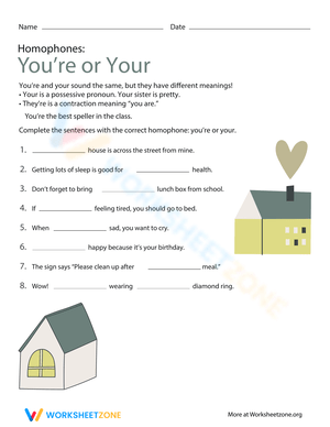 Mastering Homophones: Grammar Practice