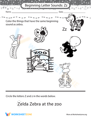 Words Starting in Z