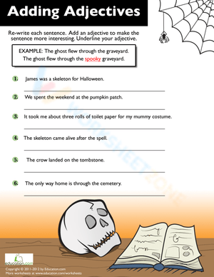 Describing Halloween: Using Adjectives