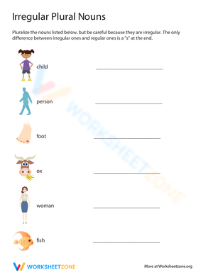 List of Irregular Plural Nouns