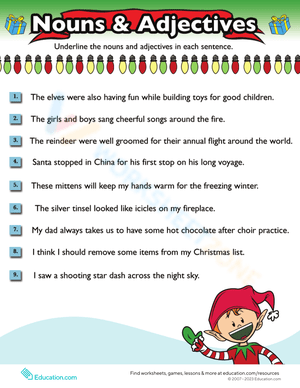 Christmas Grammar: Holiday Exercises