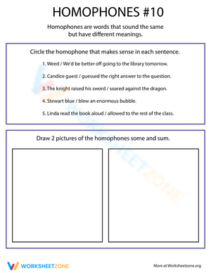 Homophone Practice: Improve Your Word Choice