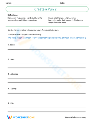 Create a Pun: Unleash Your Creativity