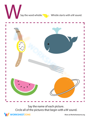 Letter Sounds: W