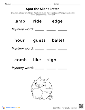 Spot the Silent Letters
