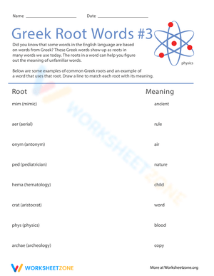 Exploring Greek Root Words: Building Vocabulary