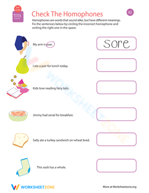 Grip Grammar: Excel Homophones