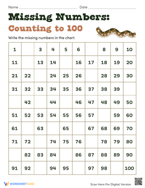 Complete the Missing Numbers Sequence