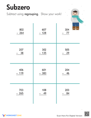 Subtraction with Regrouping