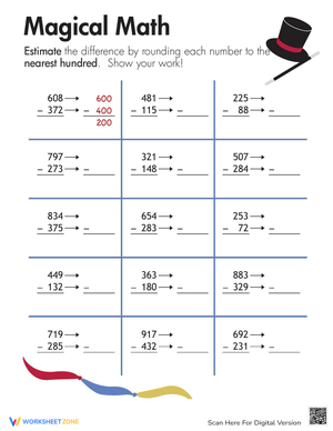Magical Math Rounding Practice