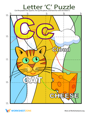 Letter Puzzle: C Worksheet