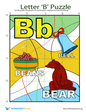 Letter Puzzle: B Worksheet