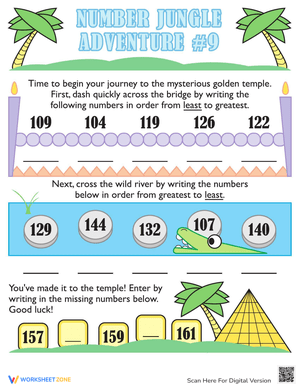 Practice Number Sequencing with This Fun Worksheet