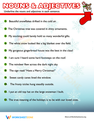 Christmas Grammar Practice