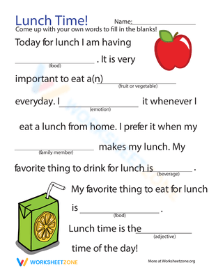 Improve Reading Comprehension with a Fun Lunch Story
