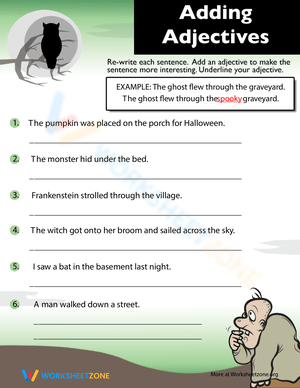 Discover Halloween Adjectives