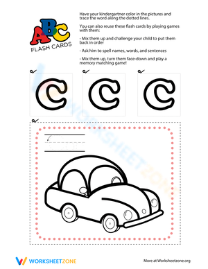 Alphabet Flashcards: Letter C