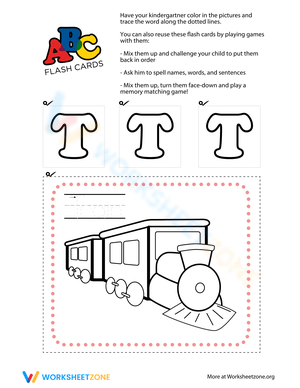 Alphabet Flashcards: Letter T