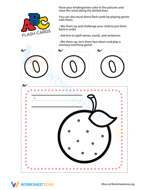 Alphabet Flashcards: Letter O