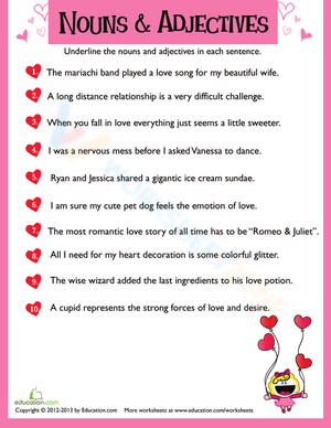 Practice with Valentine's Day Grammar