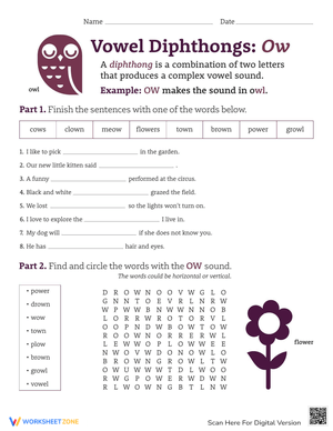 Exploring Diphthongs: OW Sounds