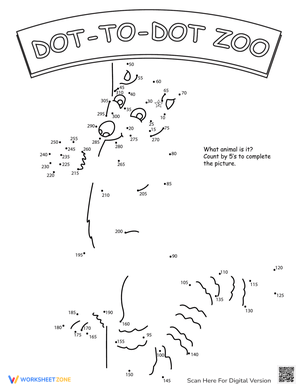 Dot-to-Dot Zoo Adventure