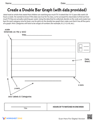 Create a Double Bar Graph Worksheet