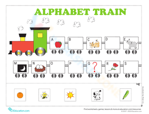 Alphabet Train Worksheet