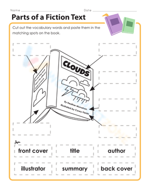 Parts of a Fiction Text Worksheet