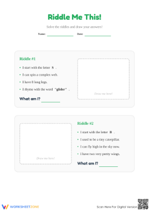 Grade 2 Inference Riddles — Printable No-Prep Worksheet
