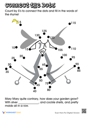 Mary, Mary: Nursery Rhyme Worksheet