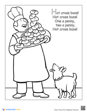 Color Hot Cross Buns